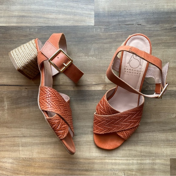 Marroqui Sanchez Shoes - Marroqui Sanchez made in Spain woven leather upper esapadrille sandal